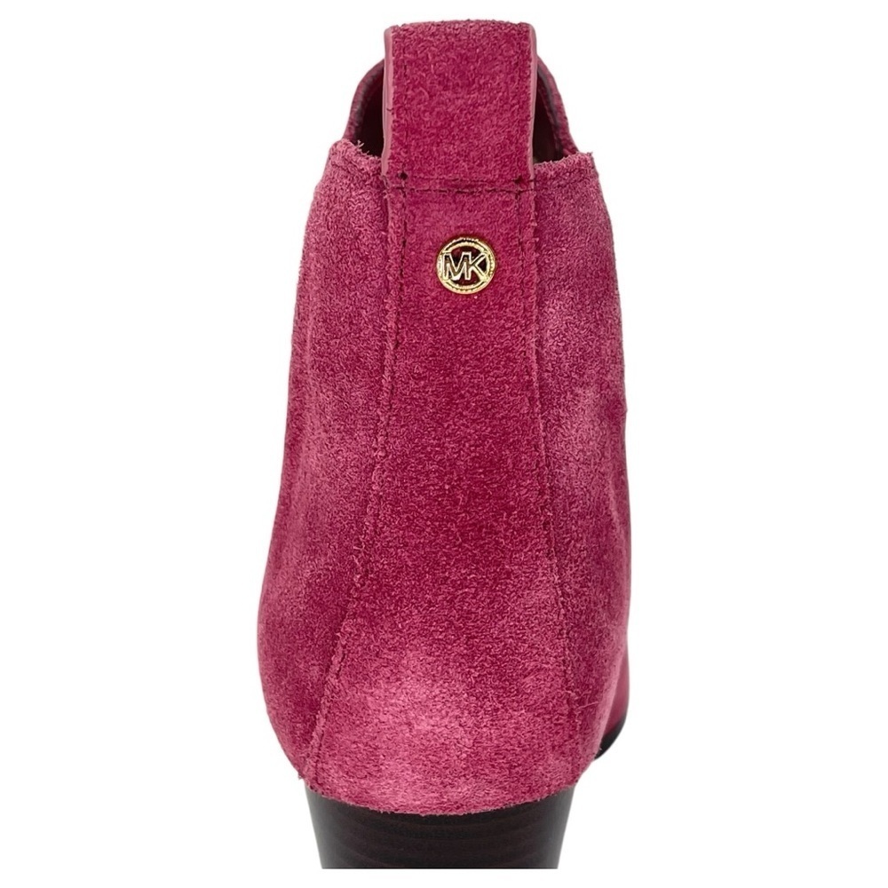 Michael Kors Evaline Mulberry Suede Leather Womens Ankle Boots Size 9.5M - Picture 7 of 12